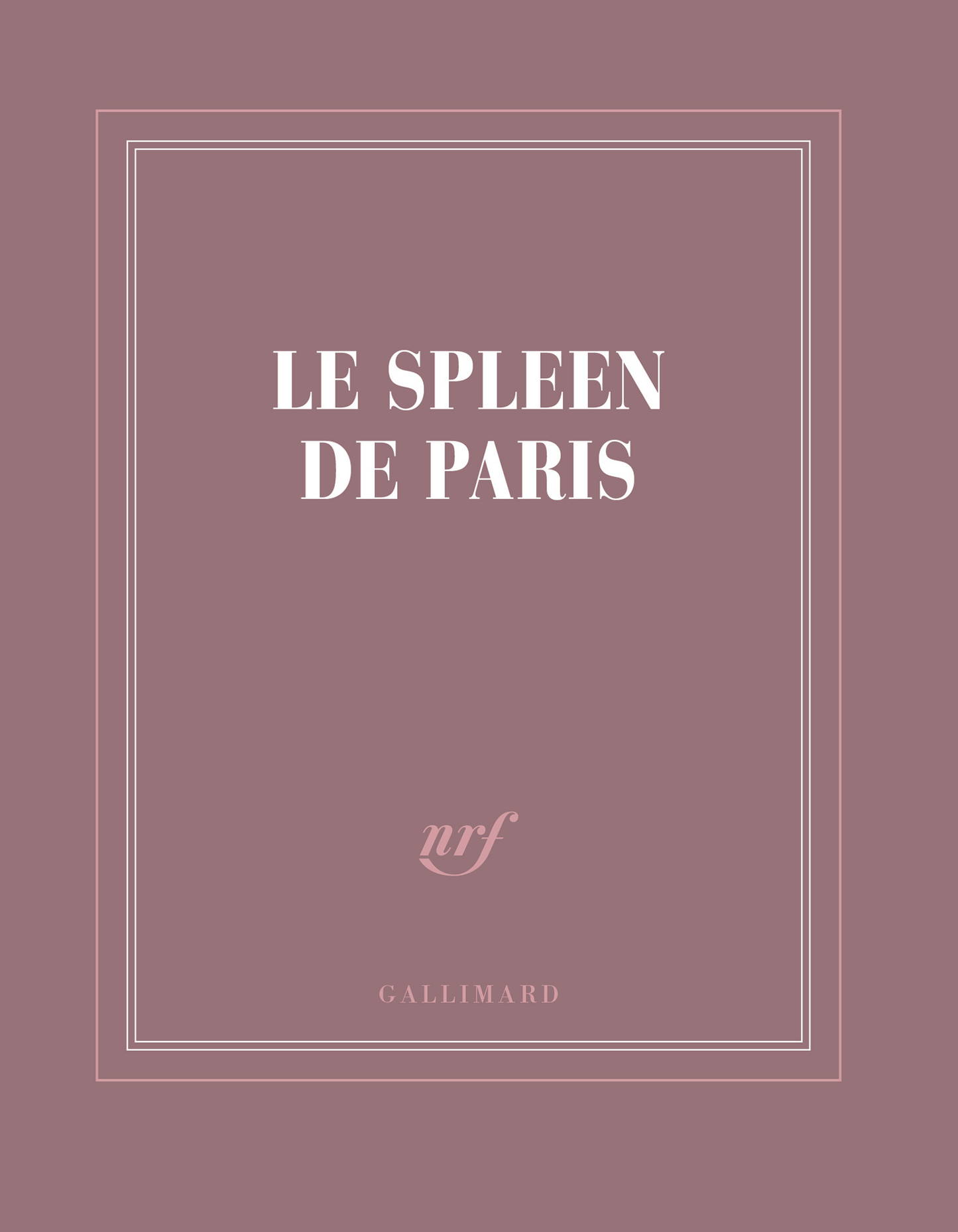 « Le spleen de Paris » (carnet carré)