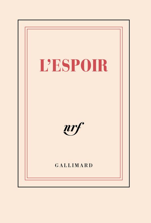 « L'espoir » (carnet poche)