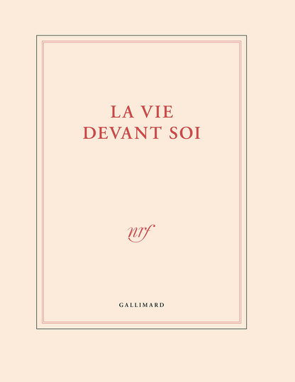 « La vie devant soi » (grand cahier)