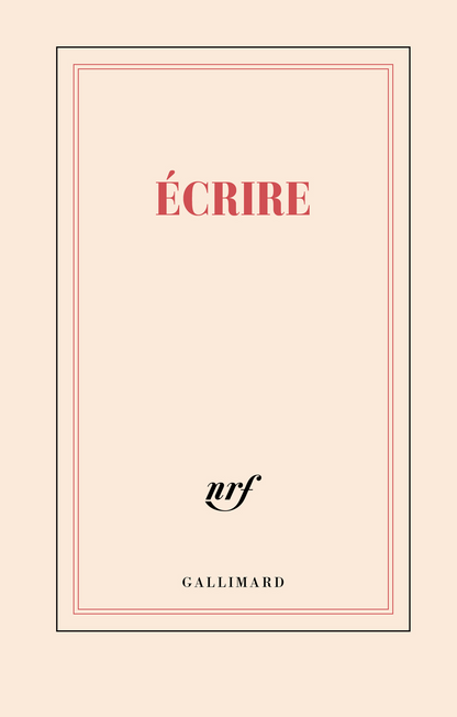 « Écrire » (carnet rigide ligné)