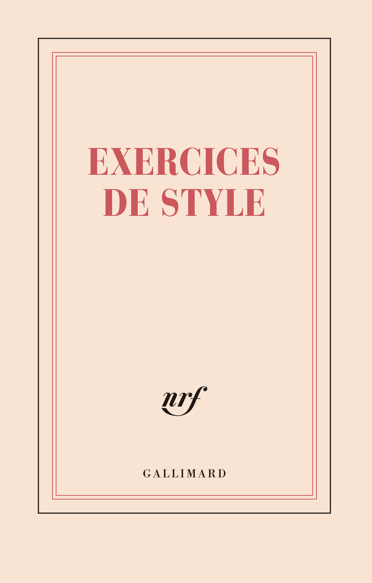 « Exercices de style » (grand carnet rigide)