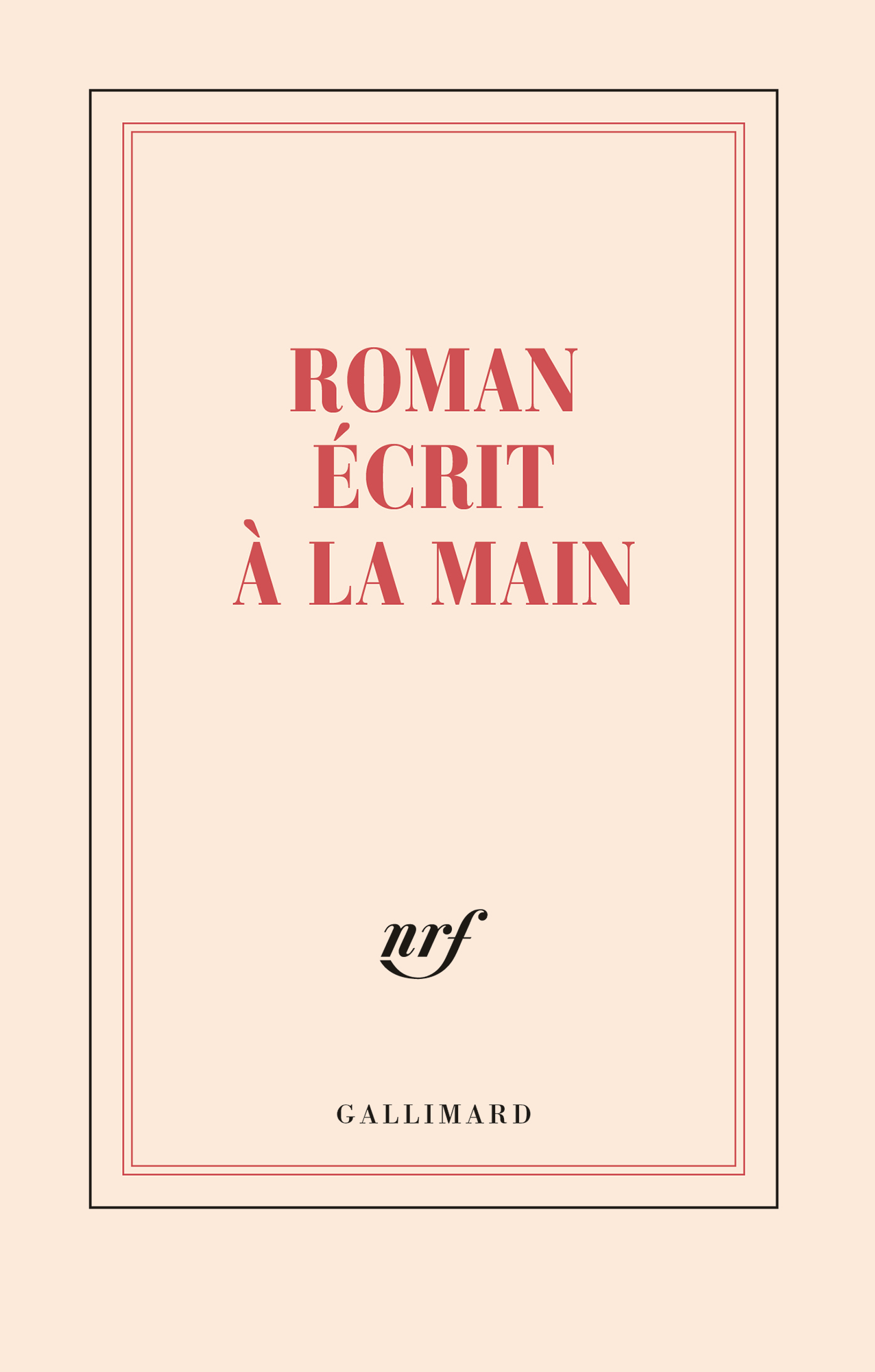 « Roman écrit à la main » (carnet)