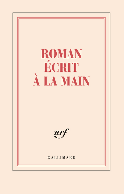 « Roman écrit à la main » (carnet)