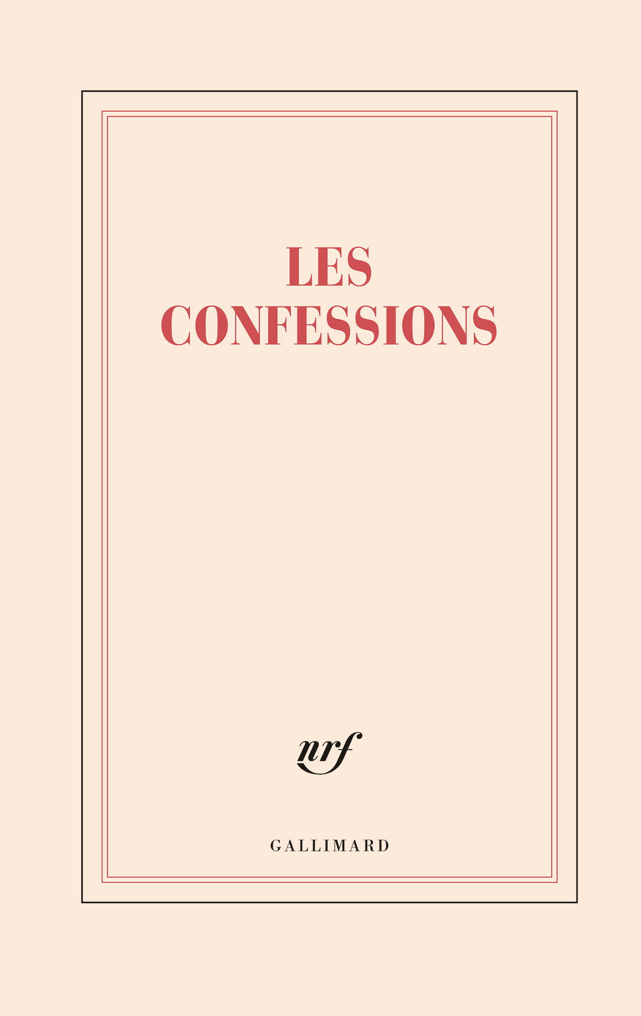 « Les confessions » (grand carnet rigide)