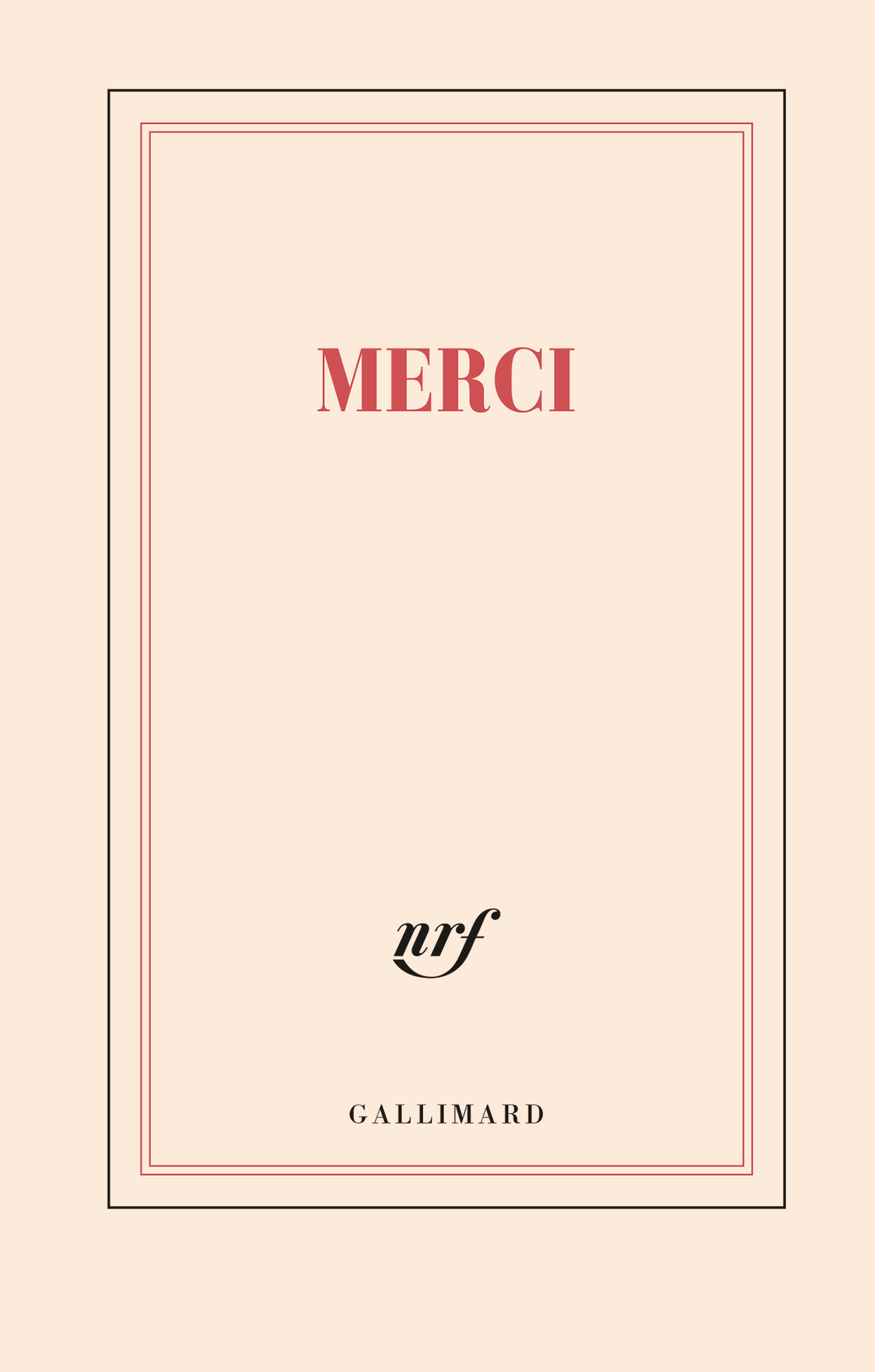 « Merci » (carnet rigide ligné)