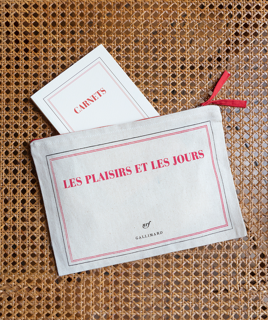 « Les plaisirs et les jours » (trousse et carnet)