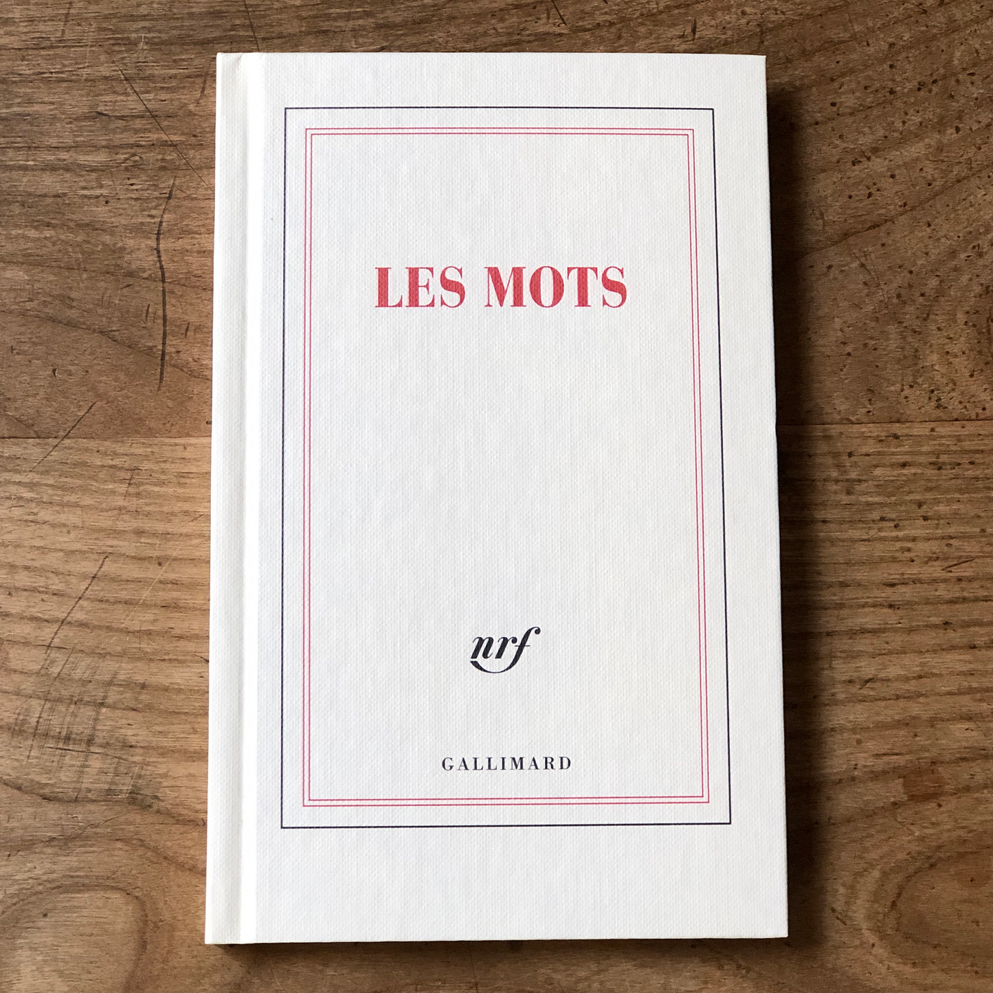 « Les mots » (carnet rigide ligné)