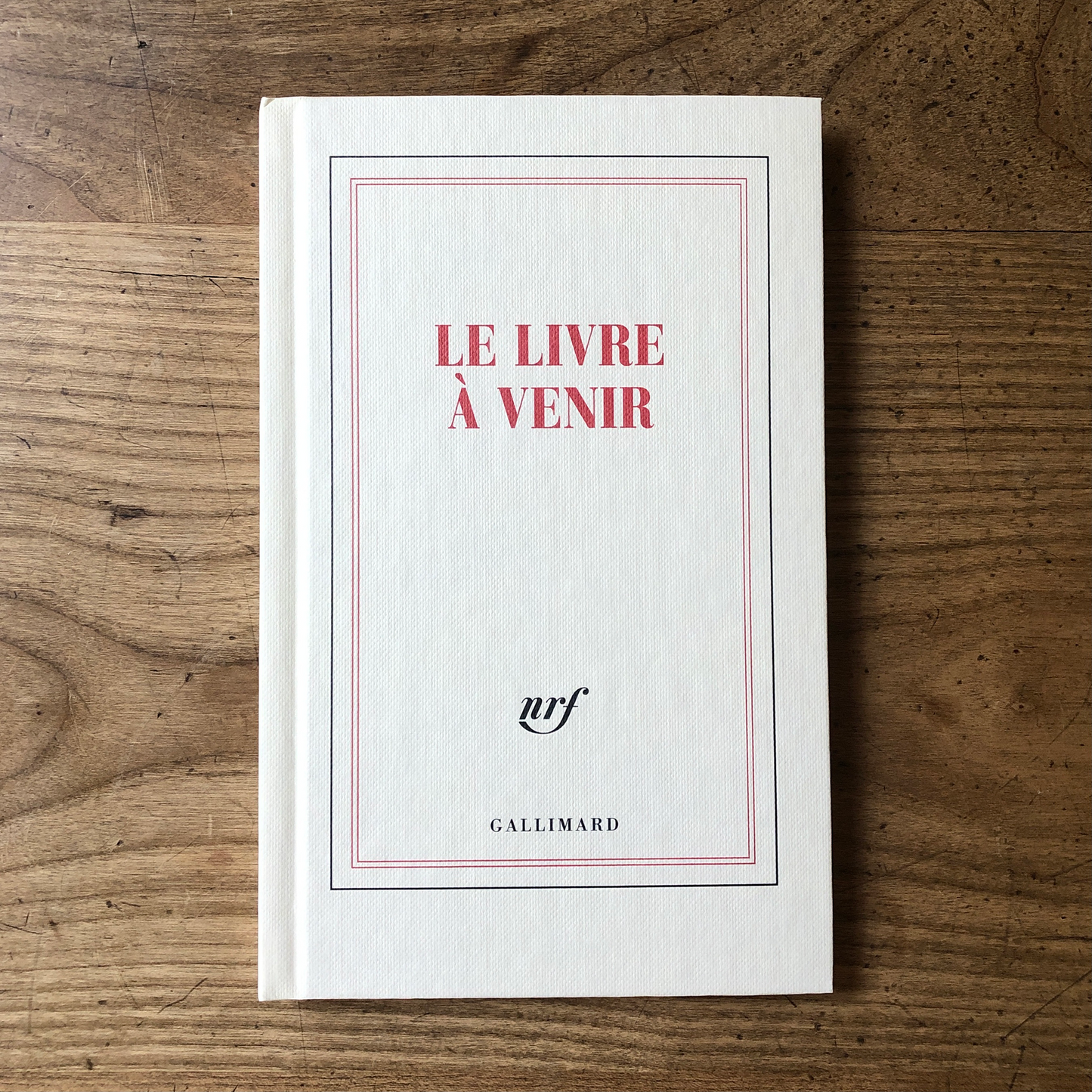 « Le livre à venir » (carnet rigide ligné)