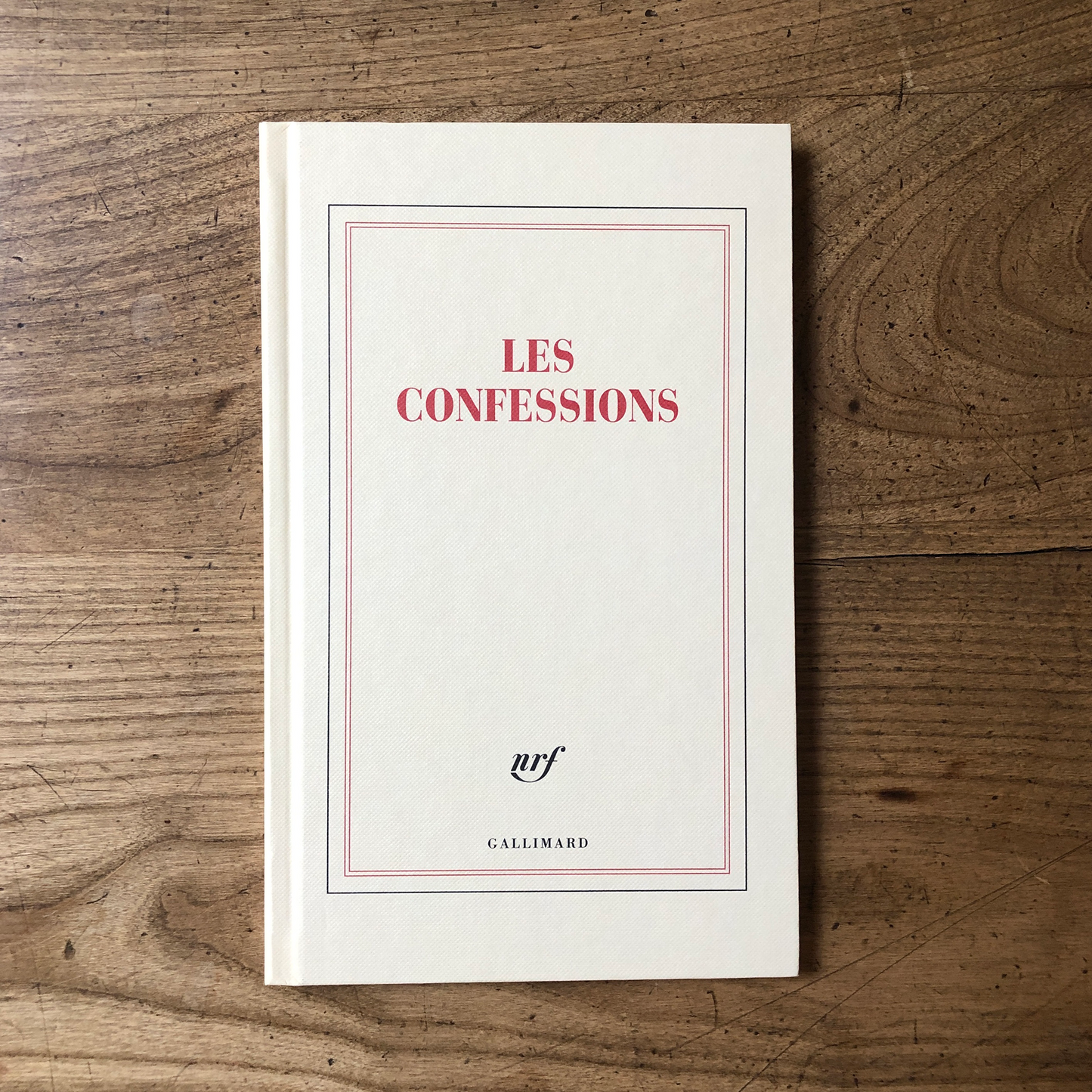 « Les confessions » (grand carnet rigide)