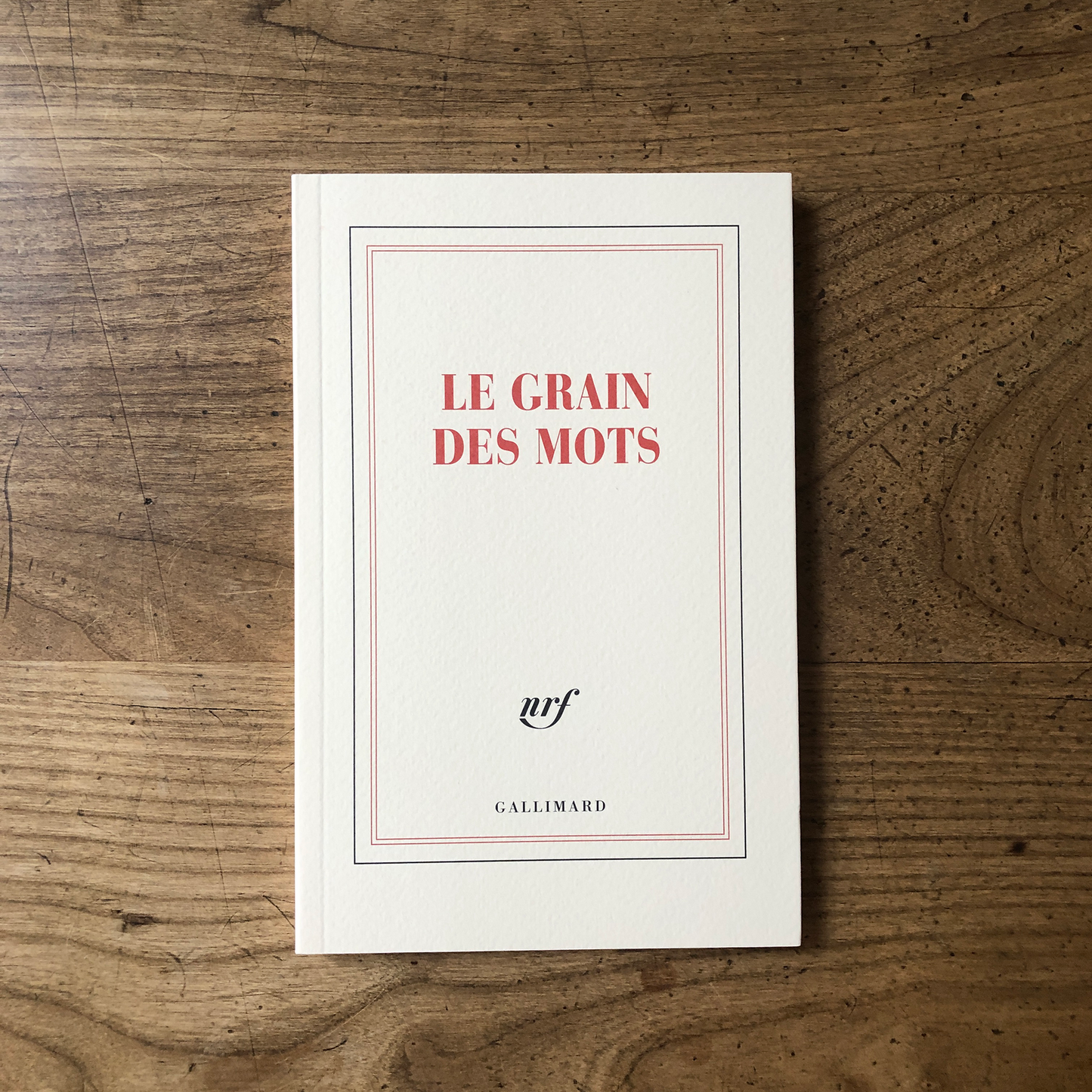 « Le grain des mots » (carnet)