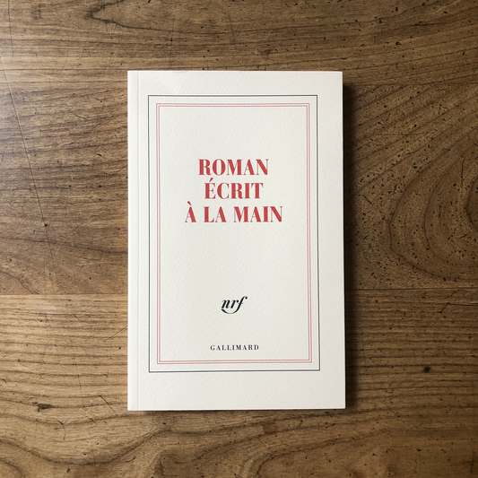 « Roman écrit à la main » (carnet)