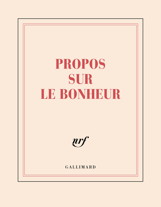 « Propos sur le bonheur » (carnet carré)