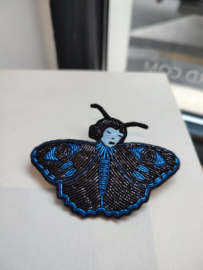 Broche Papillon Noir