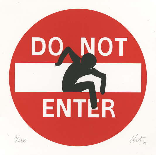 Clet, "Do not enter"