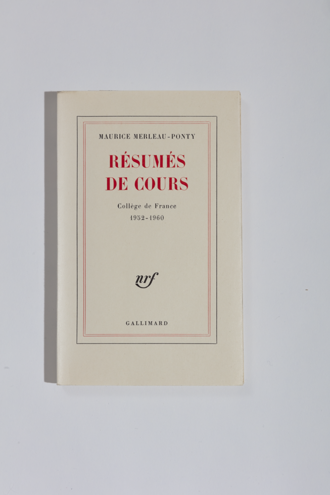 Résumés de cours - Collège de France 1952-1960