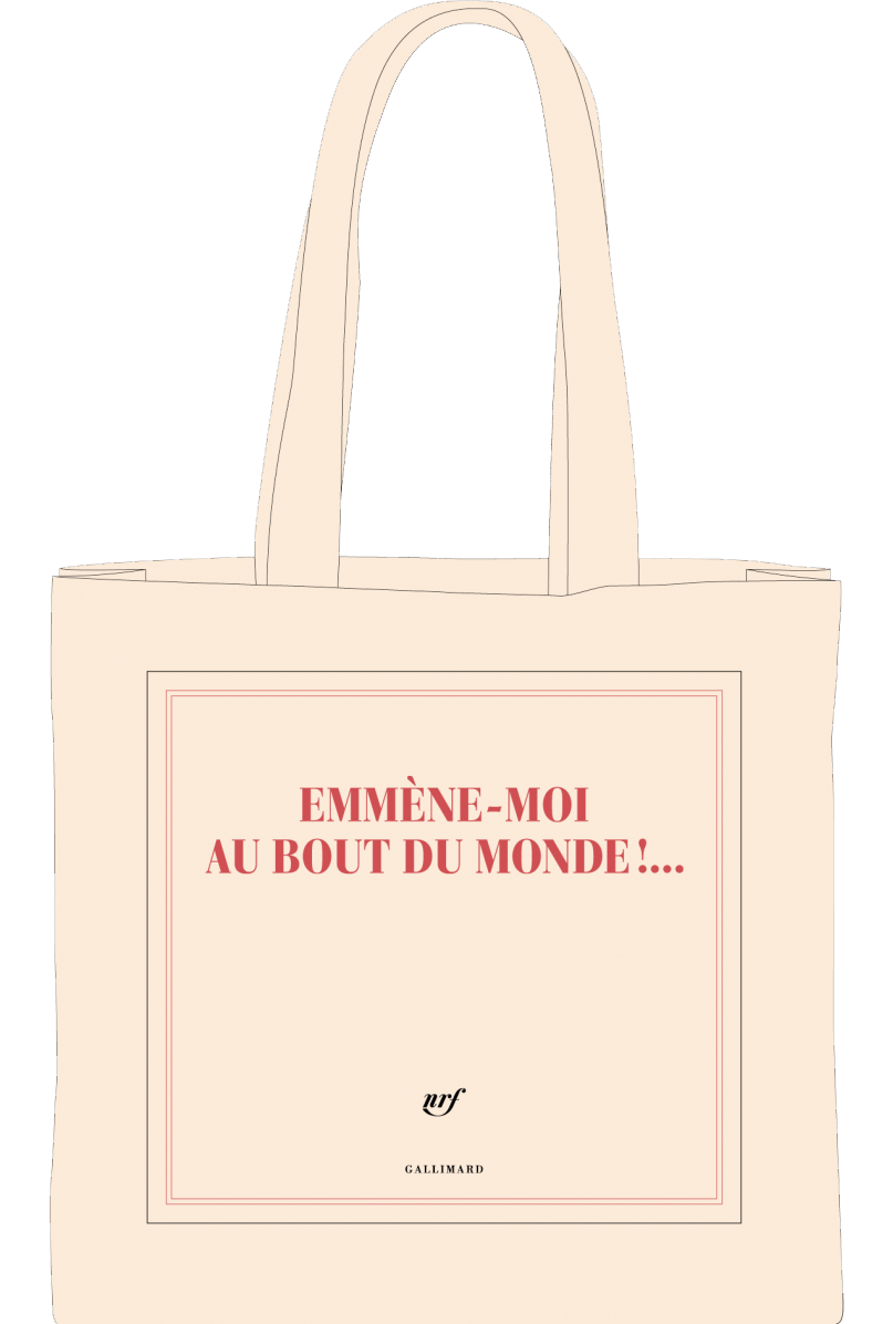 « Emmène-moi au bout du monde !... » (sac en coton)