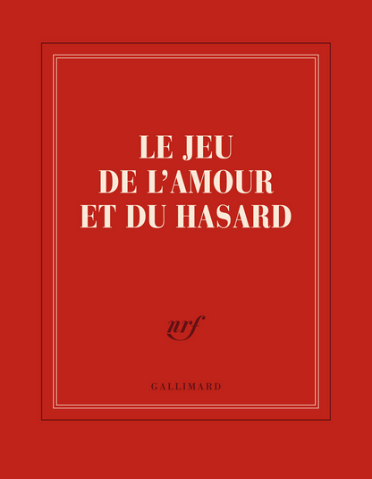 « Le jeu de l’amour et du hasard » (carnet carré)