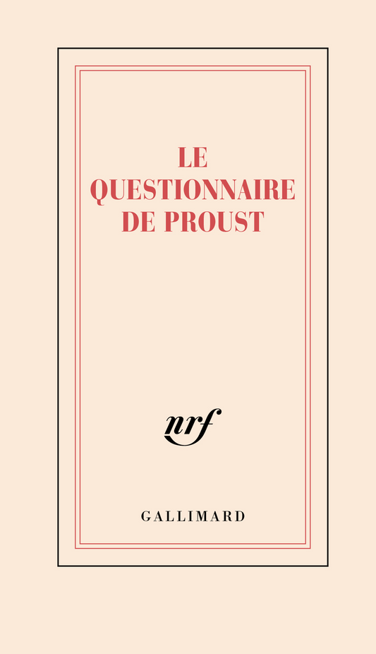 « Le questionnaire de Proust » (carnet d'inspiration)