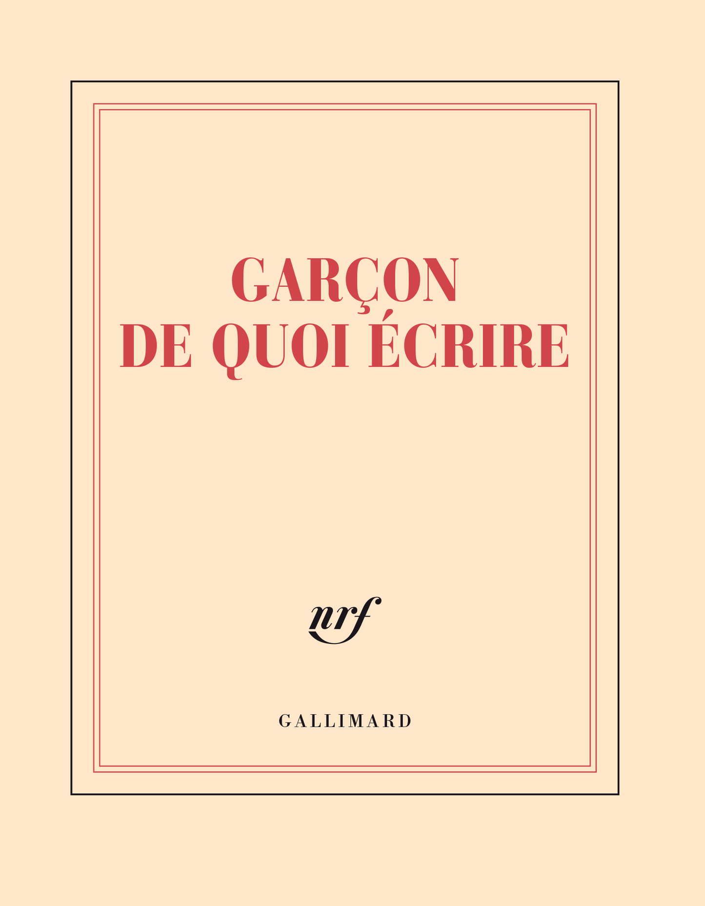 « Garçon de quoi écrire » (carnet carré)