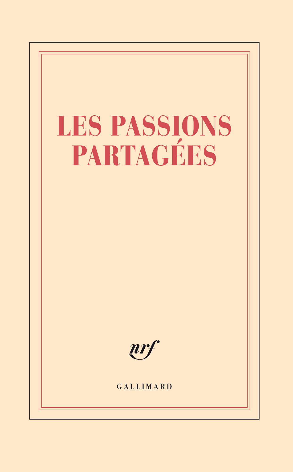 « Les passions partagées » (grand carnet)