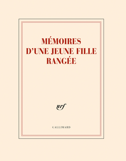 « Mémoires d'une jeune fille rangée » (cahier)