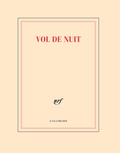 « Vol de nuit »  (cahier)