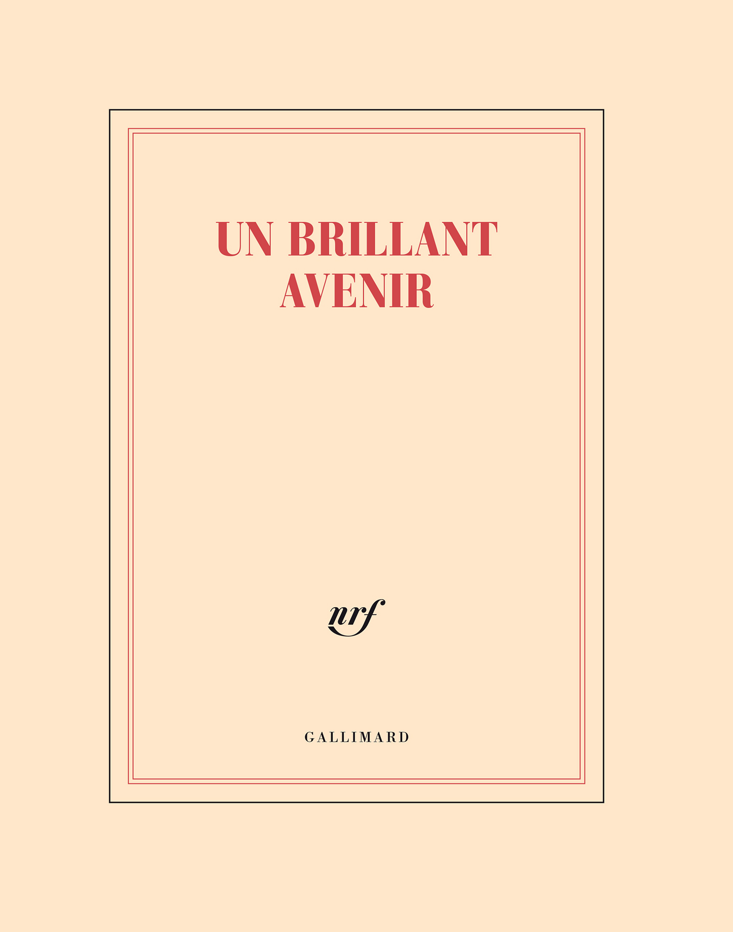 « Un brillant avenir » (cahier de pages lignées)