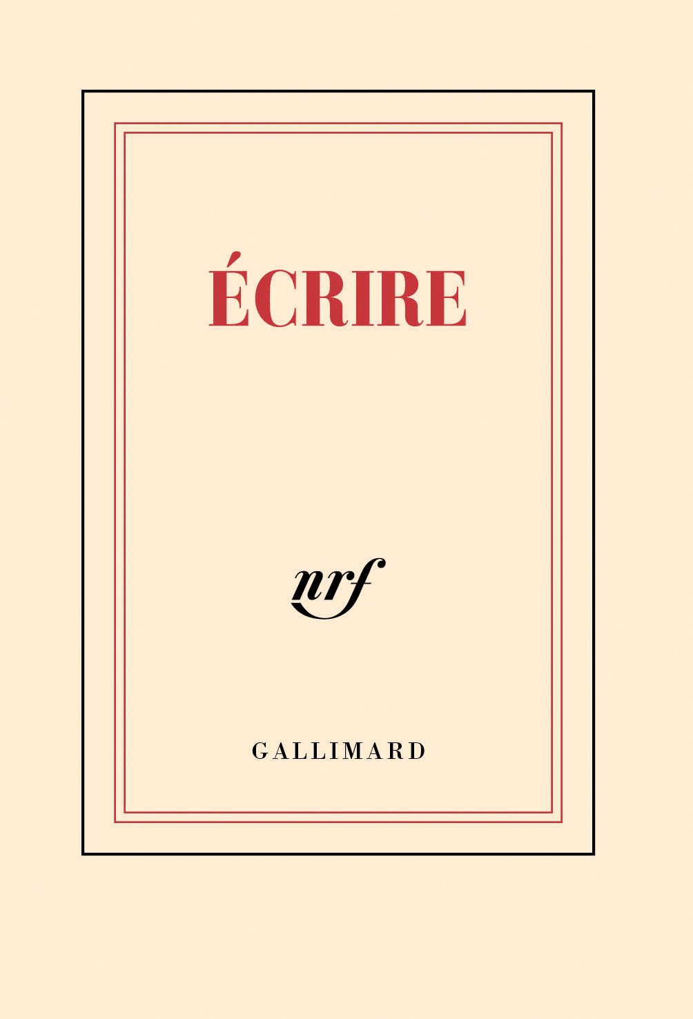 « Écrire » (carnet poche)