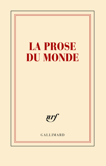 « La prose du monde » (carnet)