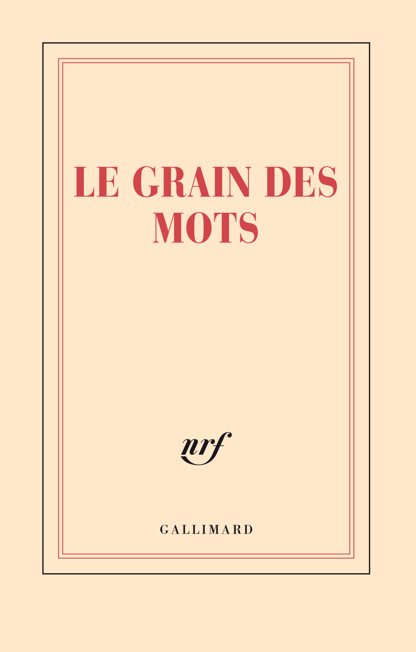 « Le grain des mots » (carnet)