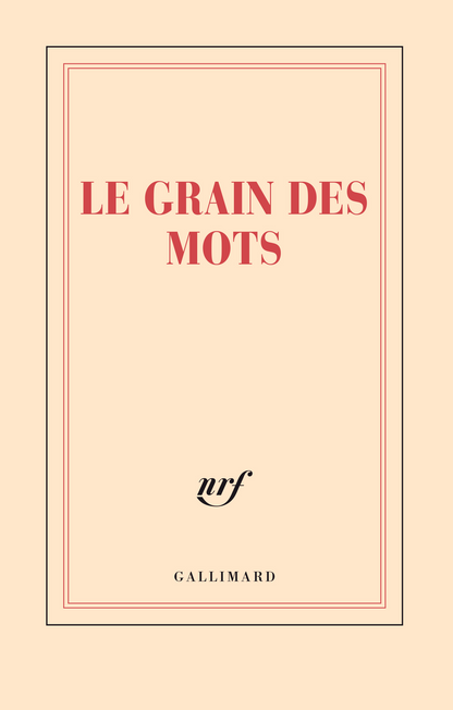 « Le grain des mots » (carnet)