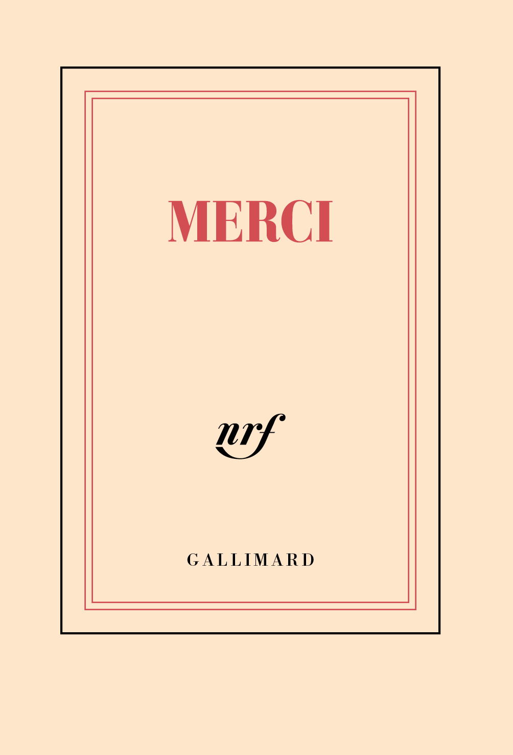 « Merci » (carnet poche)