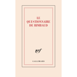 «Le questionnaire de Rimbaud» (carnet de papeterie)