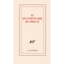 «Le questionnaire de Proust» (carnet de papeterie)